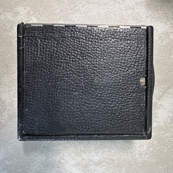 1907 Seneca Chautauqua 4x6 Folding Camera w/ Seneca Duo Shutter + Plate Holders - Picture 9 of 16